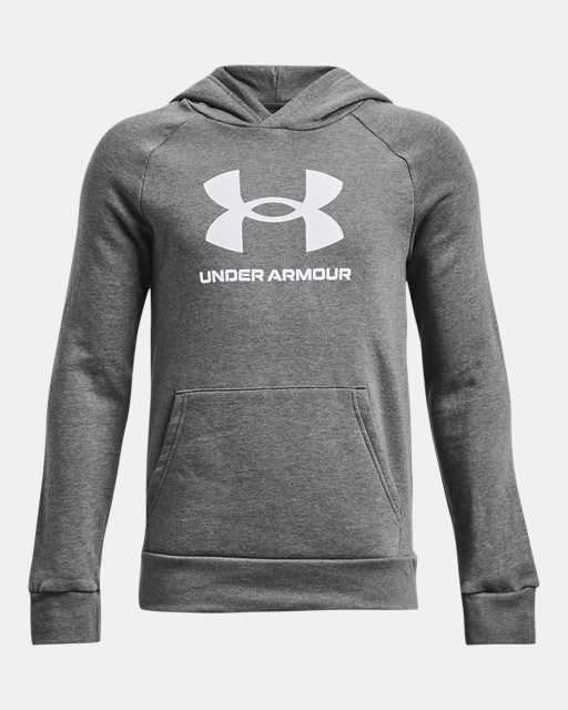 Boys' UA Rival Fleece Big Logo Hoodie